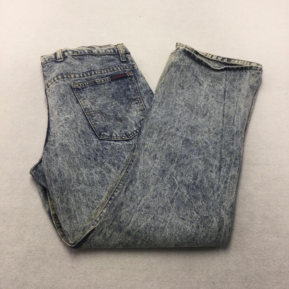 Vintage Cowden Jeans Mens 36x30 Blue Acid Wash Relaxed Straight Denim USA